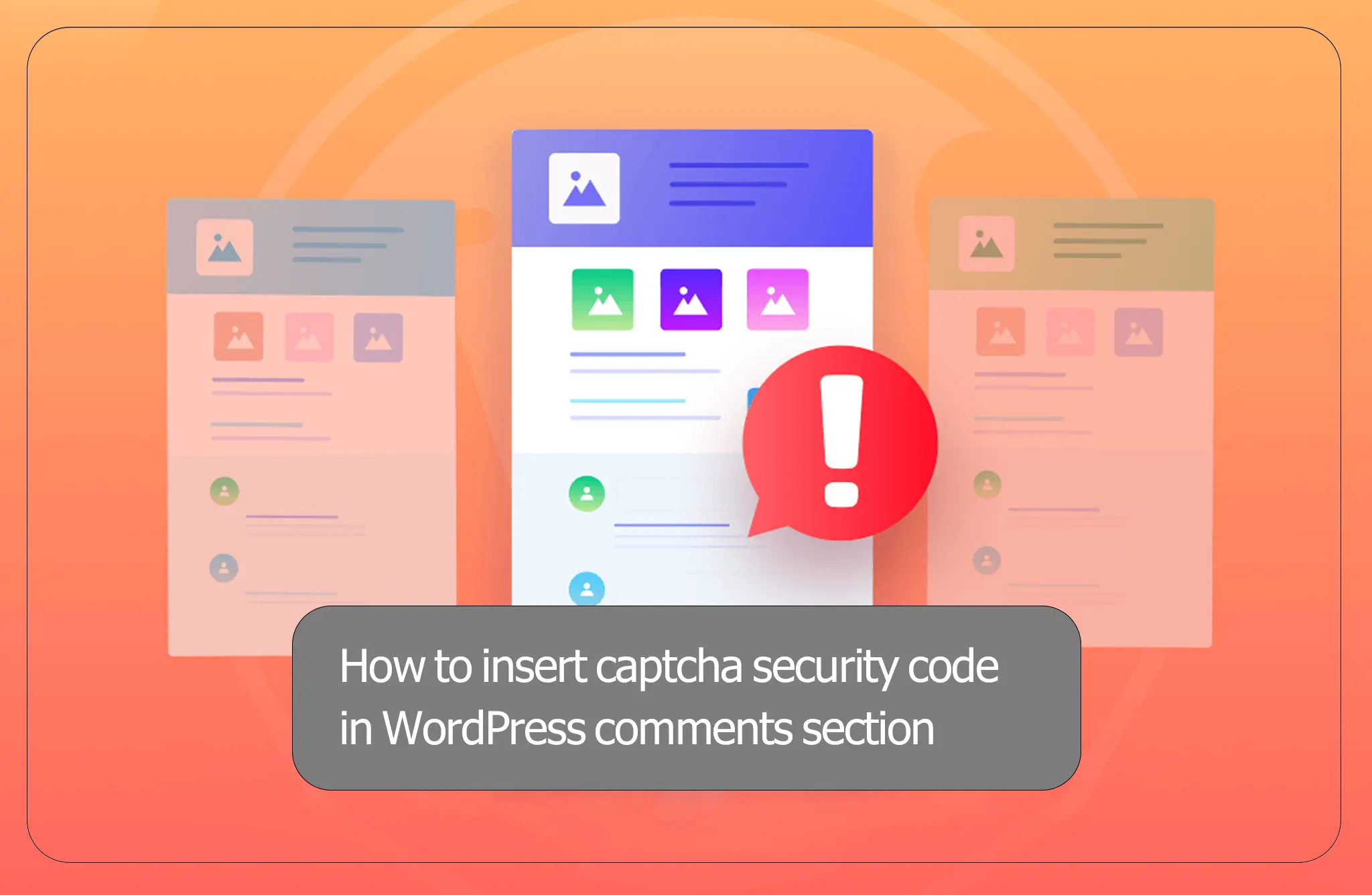How to insert captcha security code in WordPress comments section
