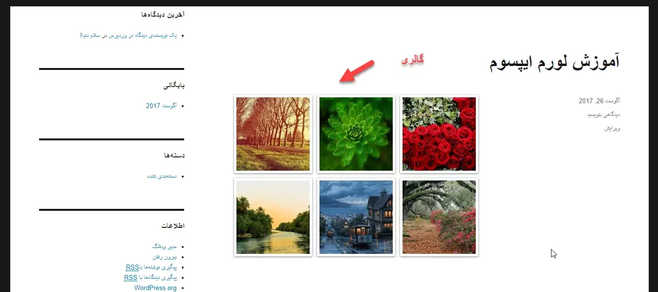 ایجاد گالری تصاویر در وردپرس با افزونه FooGallery