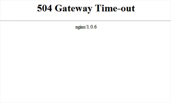 ارور 504 یا خطای Gateway Timeout و نحوه حل این مشکل