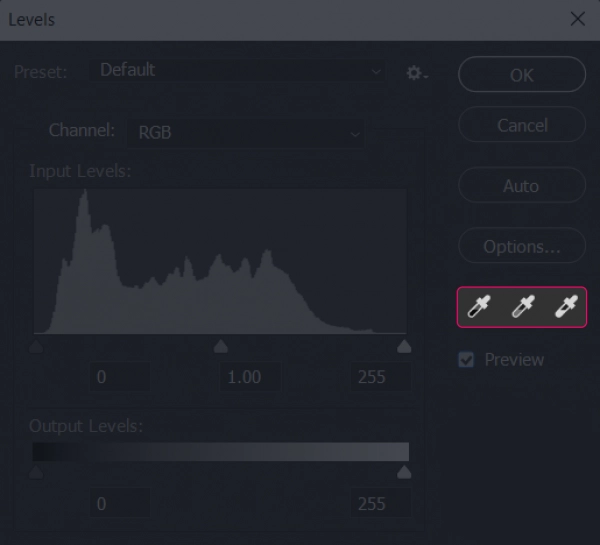 آموزش Adjustment Levels در فتوشاپ