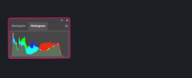 آموزش تصویری پنل هیستوگرام Histogram در فتوشاپ Photoshop