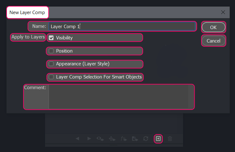 آموزش پنل Layer Comps در فتوشاپ