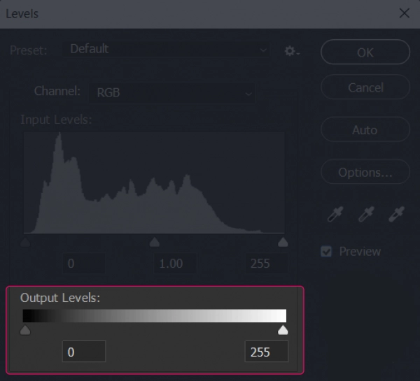 آموزش Adjustment Levels در فتوشاپ