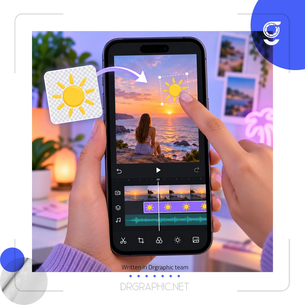 چطور فایل PNG را در اینشات وارد کنیم و روی ویدئو قرار دهیم؟