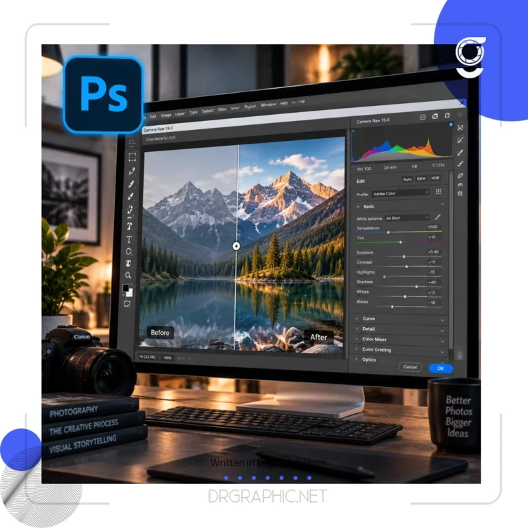 آموزش فیلتر  Camera Raw کمرا راو در فتوشاپ