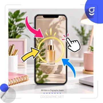 چطور از فلش و اشاره‌گر PNG برای هدایت نگاه مخاطب در استوری استفاده کنیم؟
