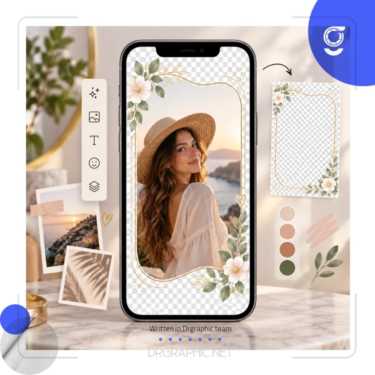 چطور از فریم و کادر PNG برای طراحی استوری با گوشی استفاده کنیم؟