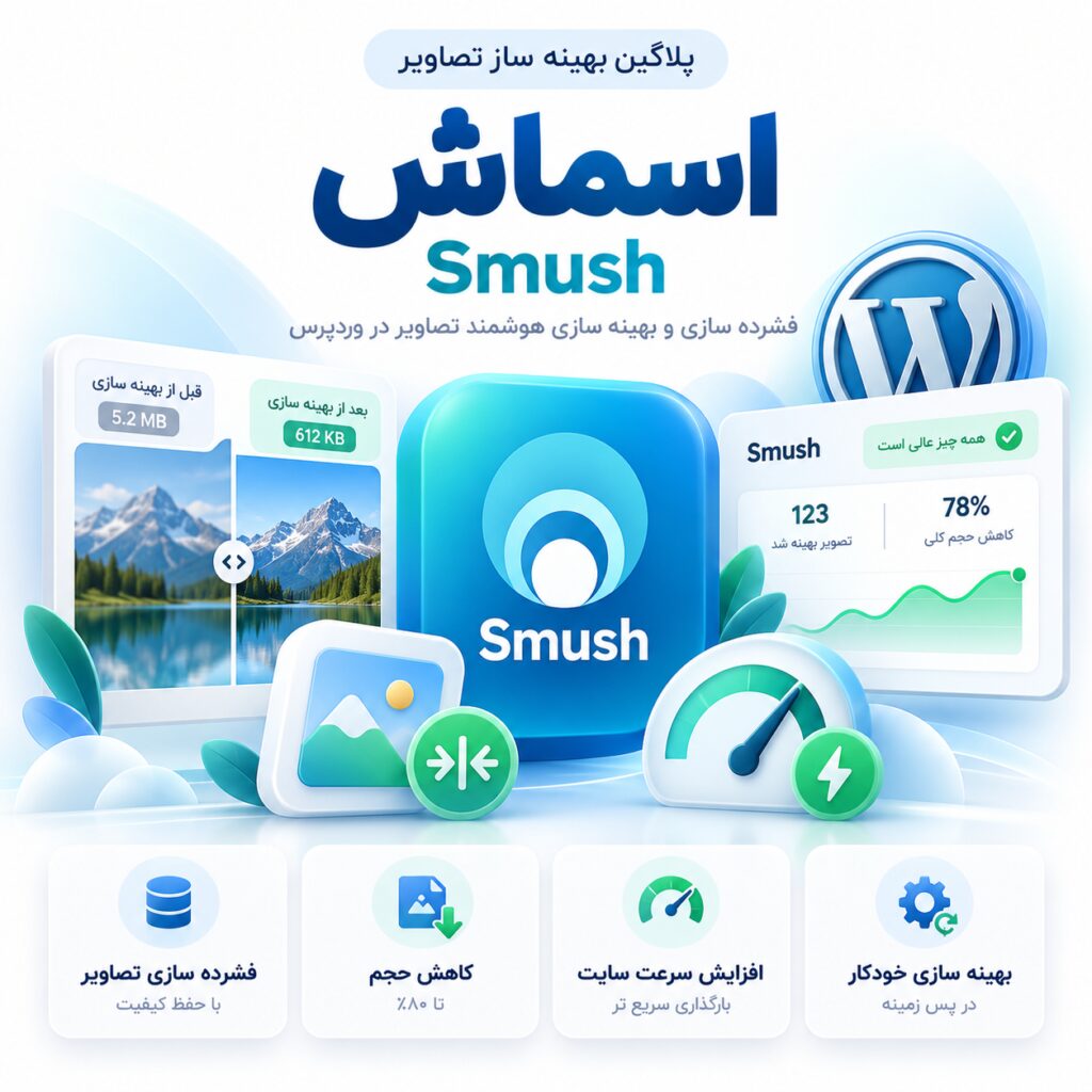 پلاگین بهینه ساز تصاویر اسماش | Smush