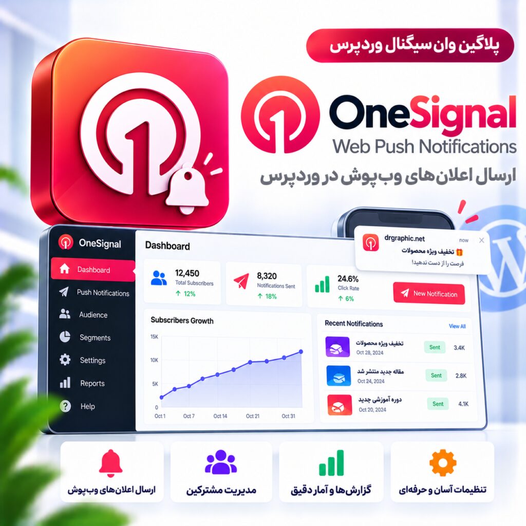 پلاگین وان سیگنال | OneSignal – Web Push Notifications