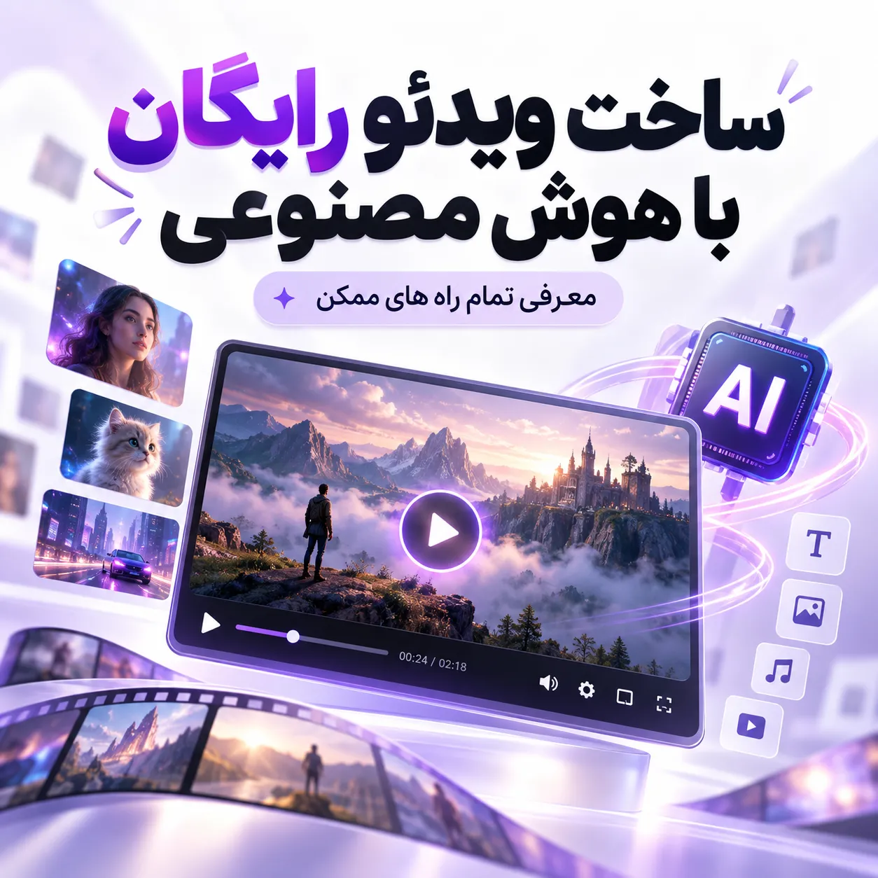 ساخت ویدئو رایگان با هوش مصنوعی | معرفی 10 مدل ابزار AI